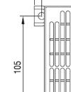 Compact high-performance Fan Heater CS 030 (Semiconductor) Dawing