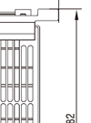 Compact high-performance Fan Heater CR 130 (clip or screw fixing) Dawing