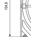 Space-saving Fan Heater 100~400W Dawing