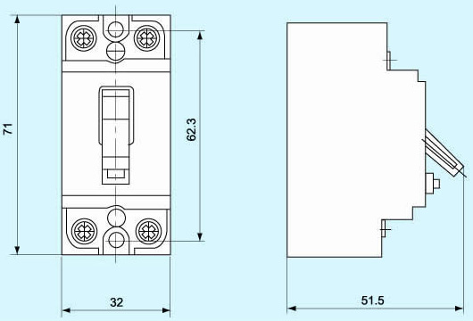 Overall and Mounting Dimensioned Chart